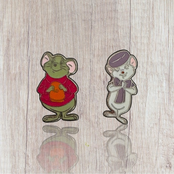 Disney Jewelry - Bernard and Miss Bianca Mouse Enamel Pins - The Rescuers